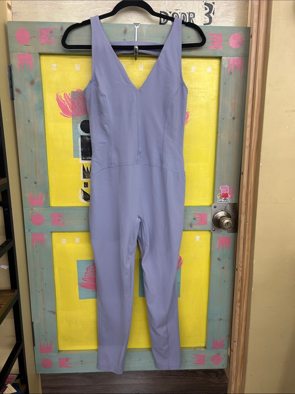 Free People Lilac V-Neck Sleeveless Jumpsuit